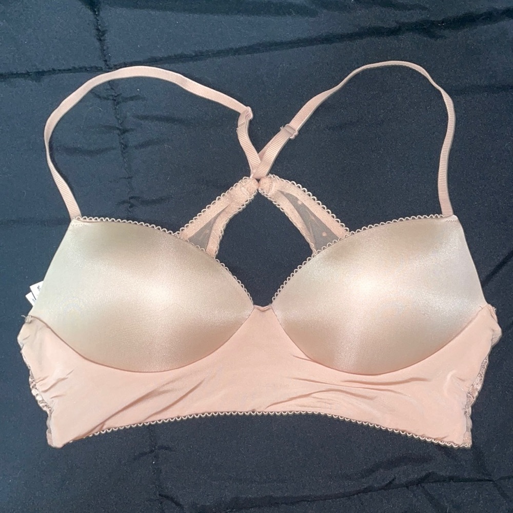 Victoria's Secret Light Pink Padded Racerback Bra